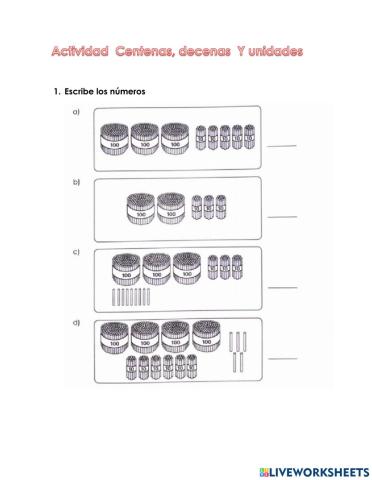 Centena Decena Unidad