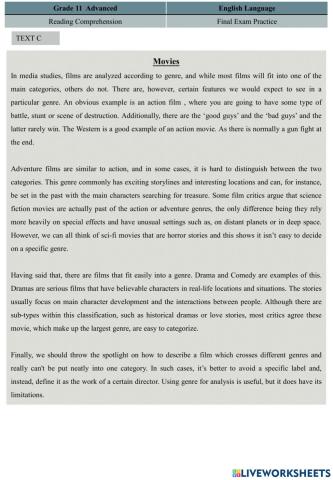 11 Advanced-Reading Comprehension2