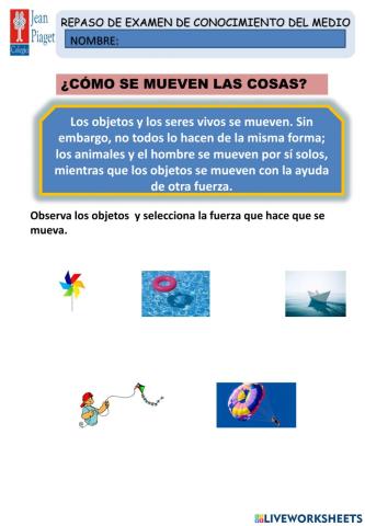 Como se mueven las cosas