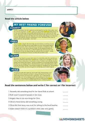 My best friend forever