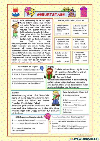 Geburtstage