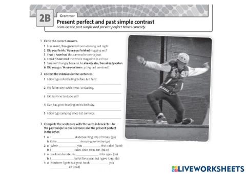 Grammar Present perfect- Past Continuous-SOLUTIONS UNIT 2B