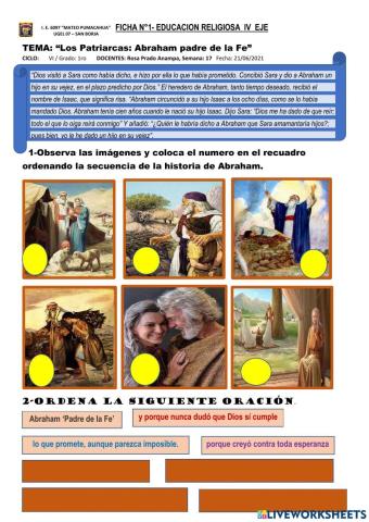 Los Patriarcas: Abraham padre de la fe.