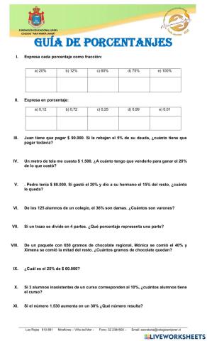 Porcentajes