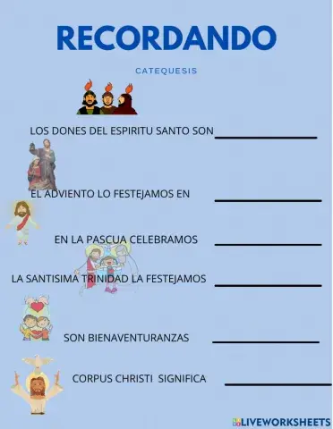 Recordando catequesis