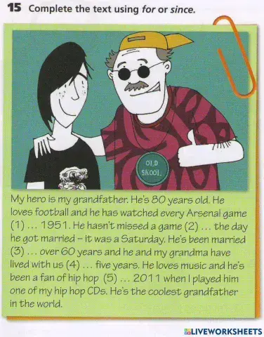 YE4 - U5 - GR2 - For or Since - SB Ex15