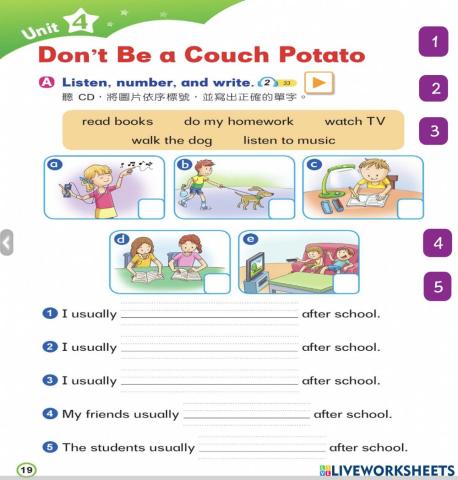 Follow Me u4  WB p.19