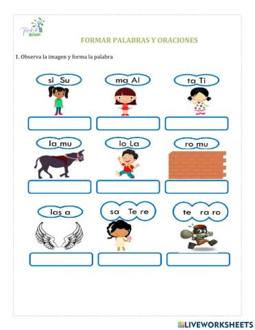 Formación de Palabras y Oraciones