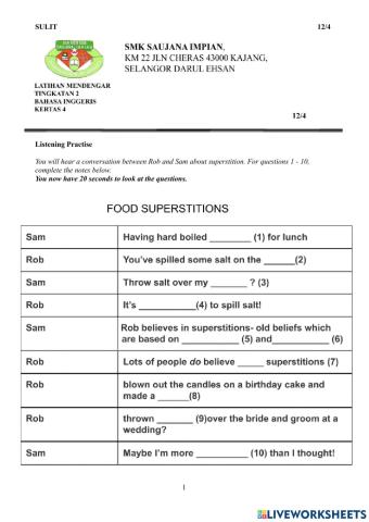 Listening Non Textbook