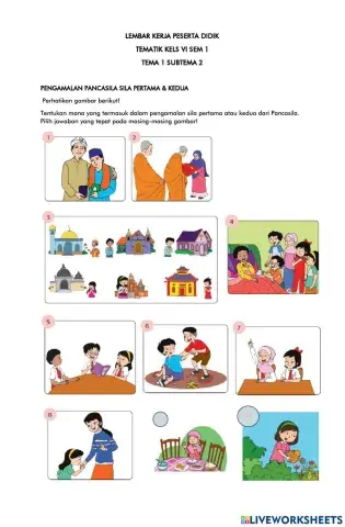 LKPD Pengamalan Pancasila Sila 1 dan 2