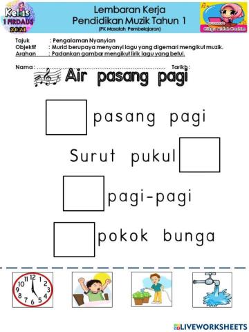 Air pasang pagi
