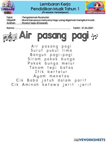 Air pasang pagi