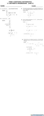5.1 arithmetic progressions