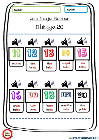 Nombor 11-20