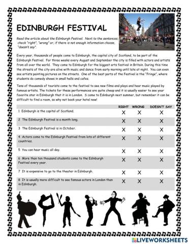 Edinburgh Festival KET Reader