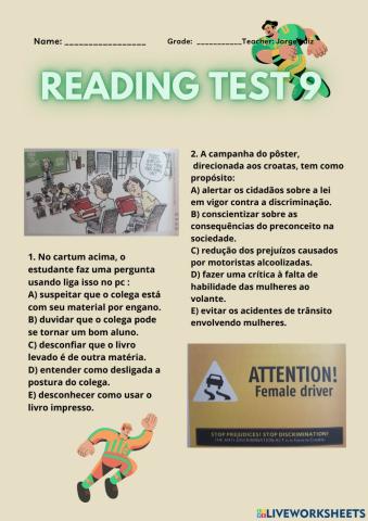 Reading test