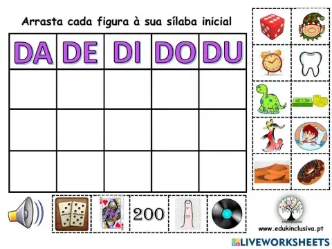 Jogo interativo – sílabas – da-de-di-do-du