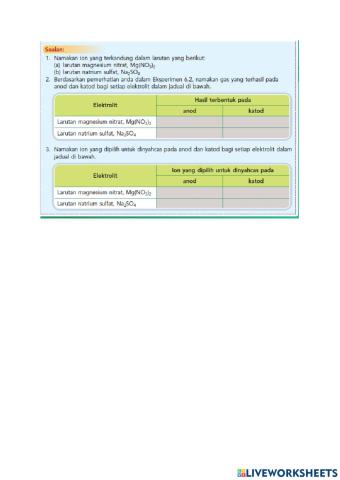 Elektrolit eksperimen 6.2(BUKU TEKS 184-186)