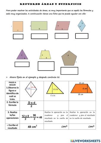 Áreas y superficies I