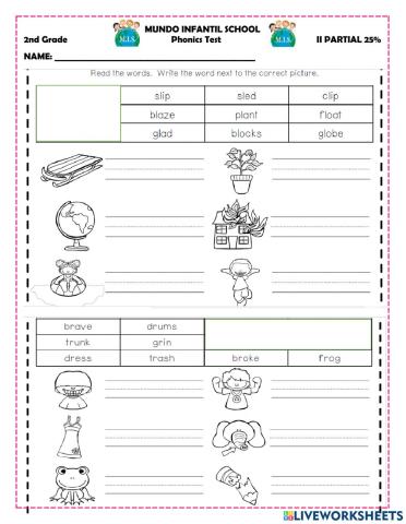 Phonics test