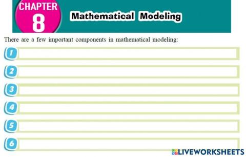 Maths Chapter 8 Maths Modelling