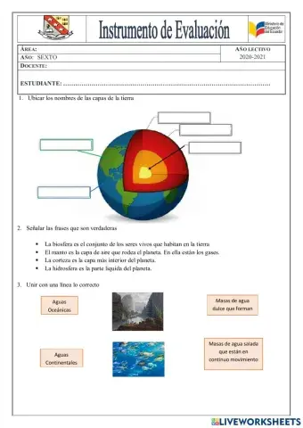 PRUEBA DE CIENCIAS NATURALES 