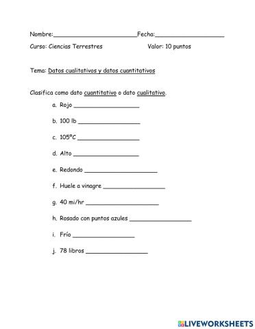 Datos cualitativos y datos cuantitativos