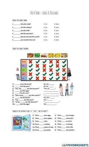 Food - Present Simple