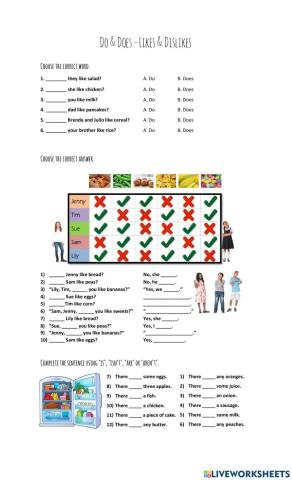 Food - Present Simple