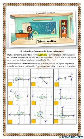 TRIG 1.B.2.b  Ángulos en Cuadrantes