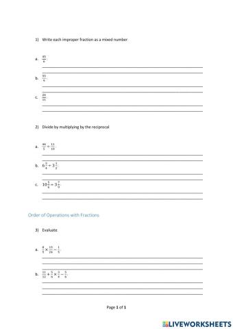 Fractions