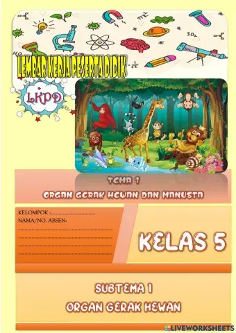 Organ gerak hewan kelas 5