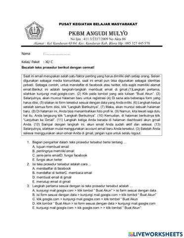 B.indonesia kelas X Paket C