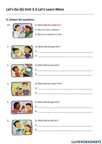 Let's Go 6 - Unit 3.3 Test