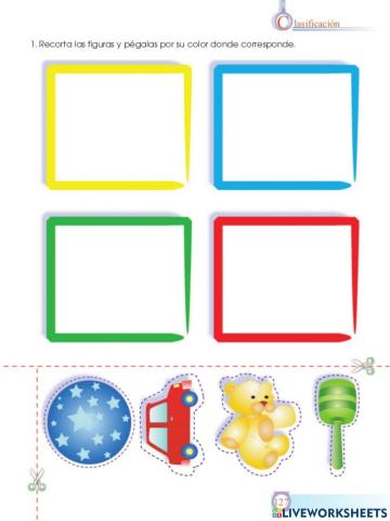 Clasificacion de objetos por color