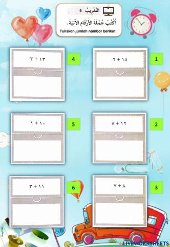 Latihan B Arab Nombor