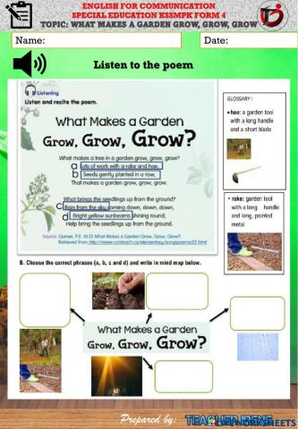 What Makes a Garden Grow, Grow Grow