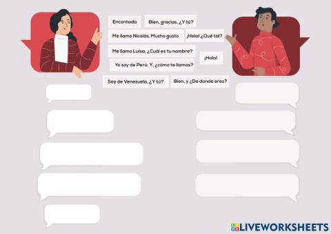 Saludos y despedidas - Conversación