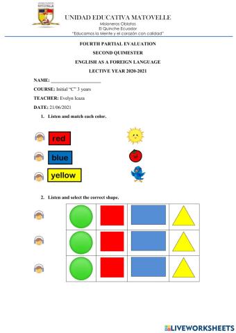 Fourth partial evaluation initial 3 years
