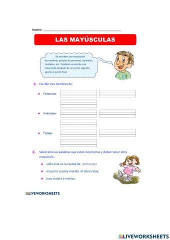Mayúsculas