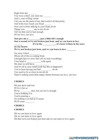 Just give me a reason