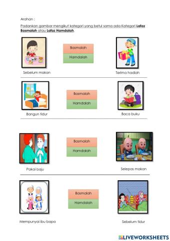 Lafaz basmalah dan hamdalah