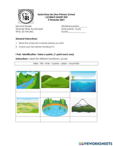 II Short Test 2 Grade II TRi 2021