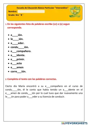 Reglas con la doble cc y la x