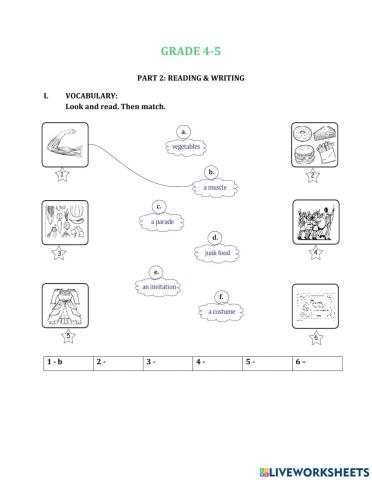 Grade 4-5, test 3 + 4