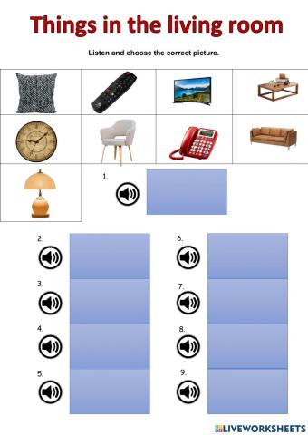 Things in the living room 2