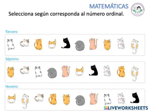 Seleccionar numero cardianal