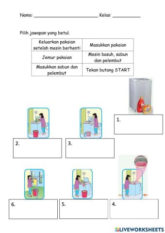 Cara membasuh pakaian menggunakan mesin basuh