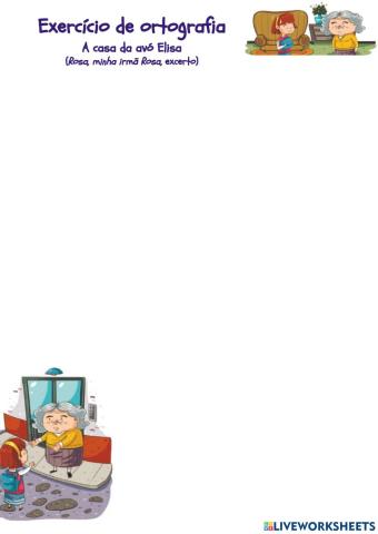 Exercício de ortografia