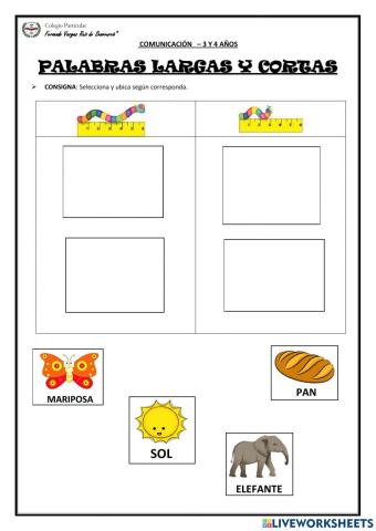 Palabras largas y cortas